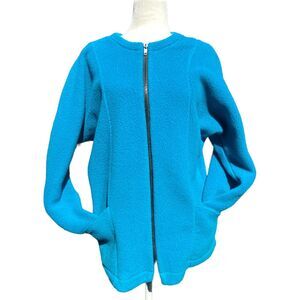 Maralyce Ferree Full Zip Fleece Jacket Pockets Women's Size S/M‎ Oversized